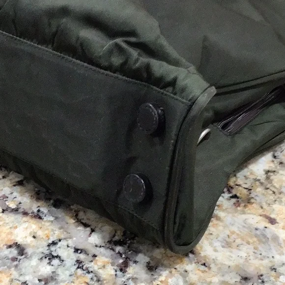 Prada Green Nylon Tote Handbag Bag - Picture 9 of 10